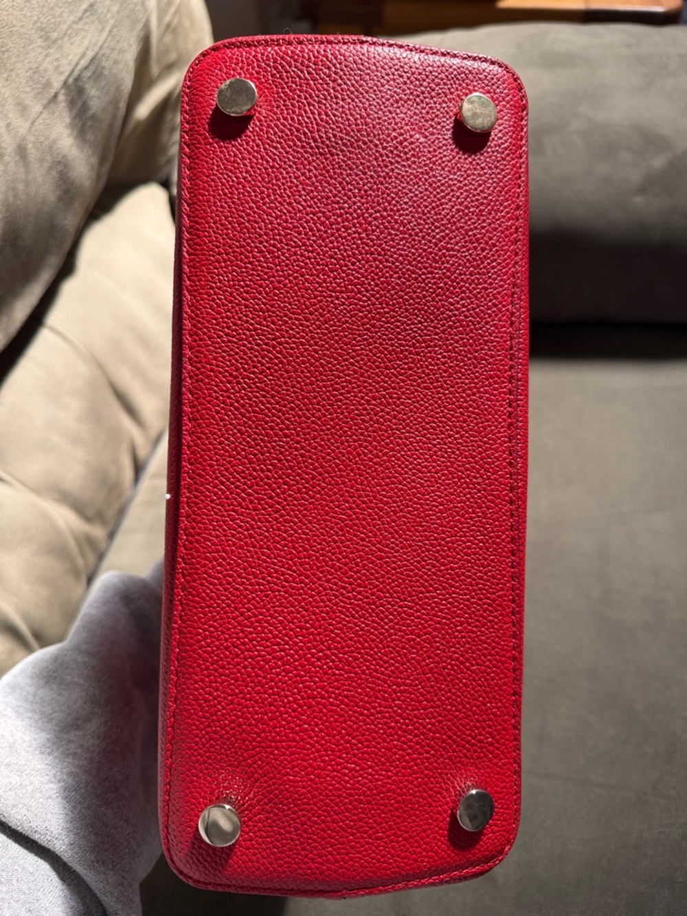 Kate Spade Margaux red leather satchel, EUC - Picture 6 of 8